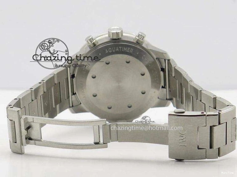 MIROTIME 0130 Classic Aquatimer Chrono IW376803 V6F 1:1 Best Edition Black Dial On SS Bracelet A 7361